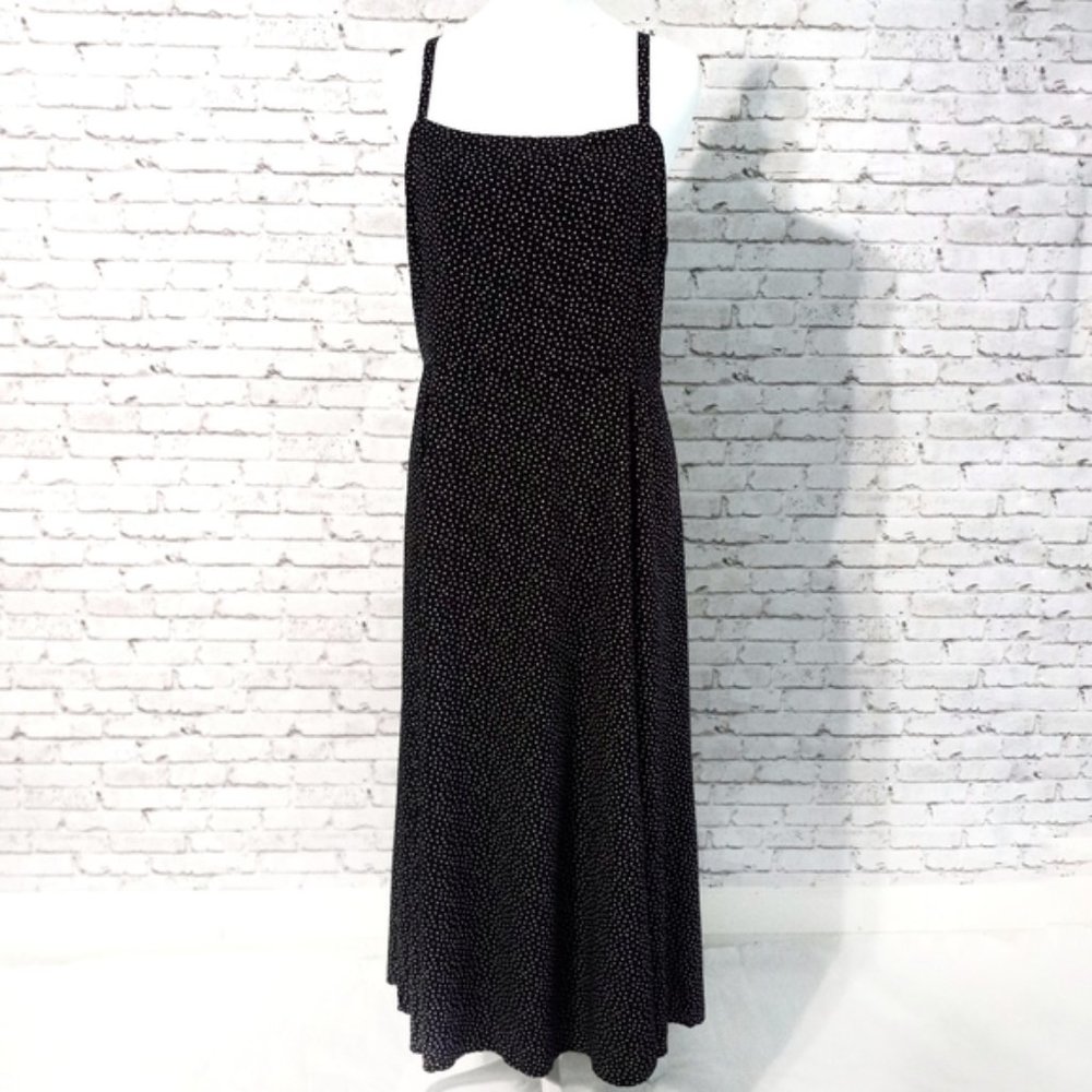 Gap Dotted Black Sundress New